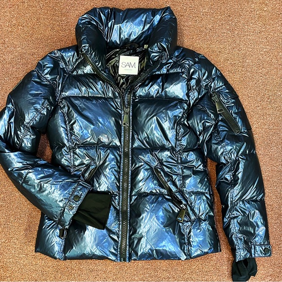 SAM Freestyle Blue Down Jacket - Picture 2 of 7